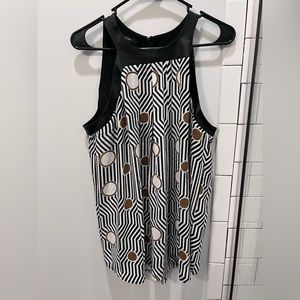 Alfani Patterned Sleeveless Blouse